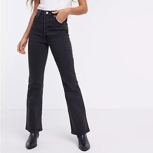 Levi’s rib cage bootcut black jeans